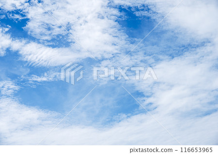 Summer sky, blue sky, sunny sky, sky material [Tokyo] 116653965