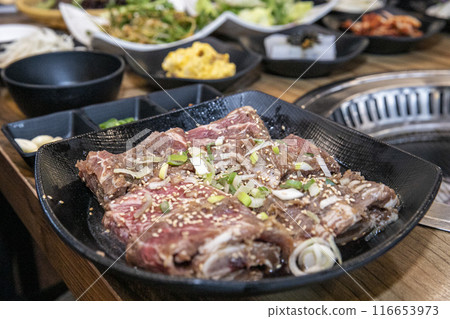 Korean bbq Marinated Grilled Beef Ribs Korean bbq Marinated Grilled Beef Ribs 116653973
