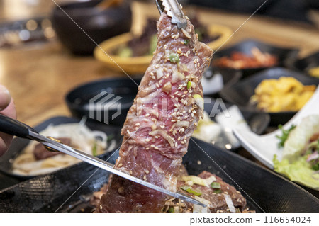 Korean bbq Marinated Grilled Beef Ribs Korean bbq Marinated Grilled Beef Ribs 116654024
