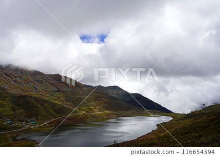 Elephant Shape Lake at Old Silk Route Sikkim Elephant Shape Lake at Old Silk Route Sikkim 116654394