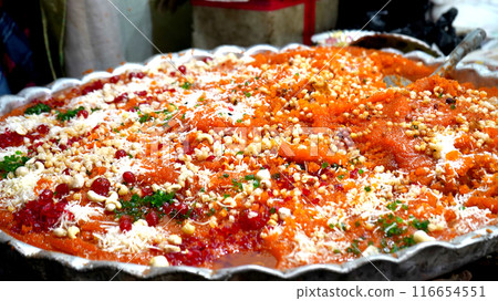 Famous Halwa Paratha at Zakaria Street Near Nakhoda Masjid Kolkata During Eid al-Fitr Famous Halwa Paratha at Zakaria Street Near Nakhoda Masjid Kolkata During Eid al-Fitr 116654551