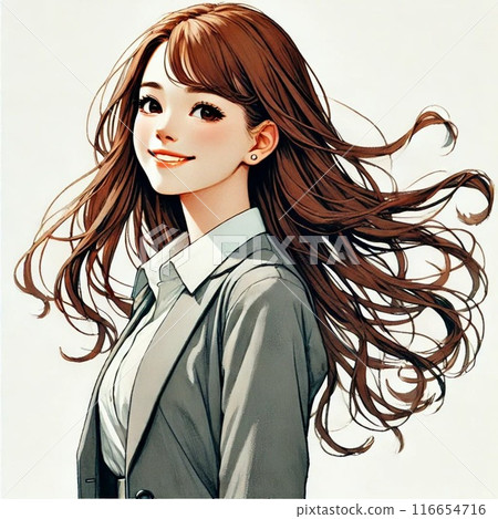 微笑著工作的女人 微笑著工作的女人 116654716