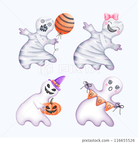Cute Watercolor Fall Clipart - Download Cozy Autumn Illustration 116655526