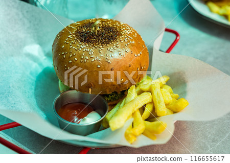 Kazakhstan Mangistau Hamburger 116655617