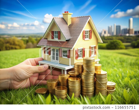 Buying a house concept. Buying a house concept. 116655751