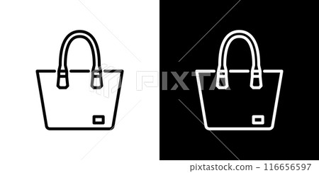 Simple line icon of a bag 116656597