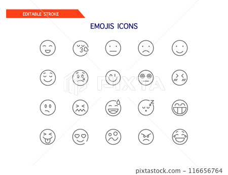 Emoticon icons 116656764
