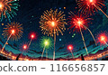 五彩繽紛的煙花 116656857