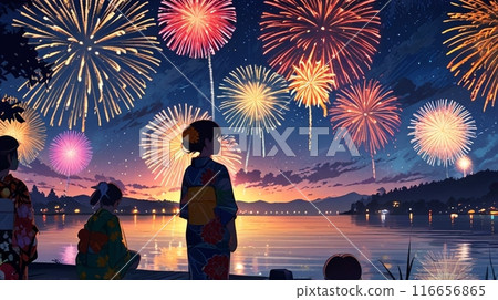 人們看煙花 116656865