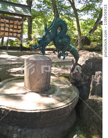 The Dragon's Water Purification Station at Yakushin Shrine The Dragon's Water Purification Station at Yakushin Shrine 116656918