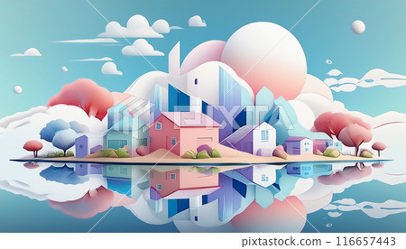 房屋插畫、生成AI、AI影像 116657443