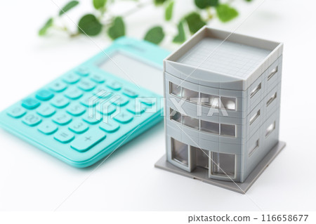 Office building and calculator Office building and calculator 116658677