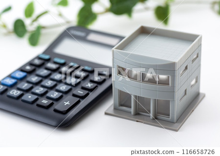 Office building and calculator Office building and calculator 116658726