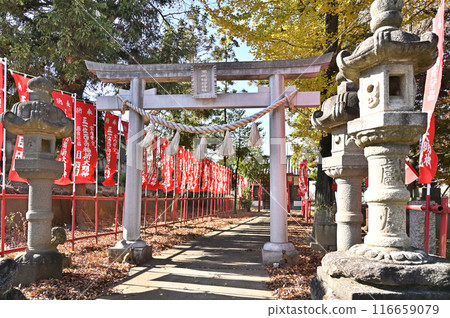 中山道深穀宿：深谷市多所町西島稻荷神社 116659079
