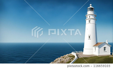 landscape with lighthouse 116659103