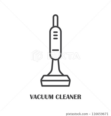 Vacuum cleaner icon in flat style. Equipment for house cleaning vector illustration on isolated background. Clean machine sign business concept. Vacuum cleaner icon in flat style. Equipment for house cleaning vector illustration on isolated background. Clean machine sign business concept. 116659671