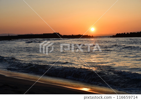 Iwase Beach, Toyama City, Toyama Prefecture Iwase Beach, Toyama City, Toyama Prefecture 116659714