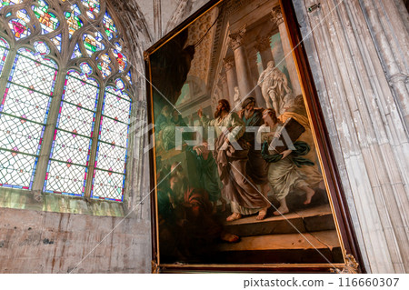 Cathedral Saint Peter, Lisieux, calvados, normandy, France 116660307