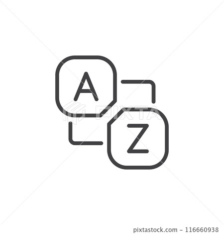 Glossary book icon in flat style. Guidebook encyclopedia vector illustration on isolated background. A-Z notebook sign business concept. Glossary book icon in flat style. Guidebook encyclopedia vector illustration on isolated background. A-Z notebook sign business concept. 116660938