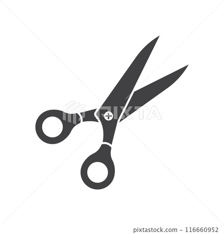 Scissor icon in flat style. Cutting hair equipment vector illustration on isolated background. Hairdressing sign business concept. Scissor icon in flat style. Cutting hair equipment vector illustration on isolated background. Hairdressing sign business concept. 116660952