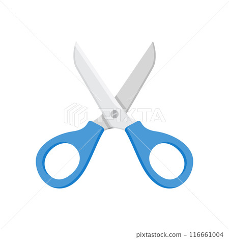 Scissor icon in flat style. Cutting hair equipment vector illustration on isolated background. Hairdressing sign business concept. Scissor icon in flat style. Cutting hair equipment vector illustration on isolated background. Hairdressing sign business concept. 116661004