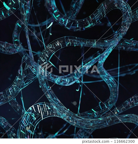 Abstract blue curve background 116662300