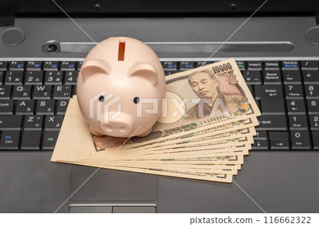 Computer and money image Computer and money image 116662322