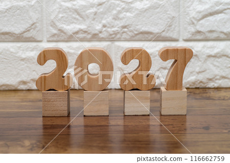 2027 年的圖像與木塊 116662759