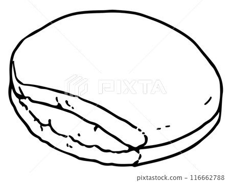 銅鑼燒線描 116662788