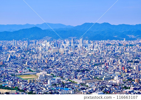 Aerial view of Sapporo city Aerial view of Sapporo city 116663107