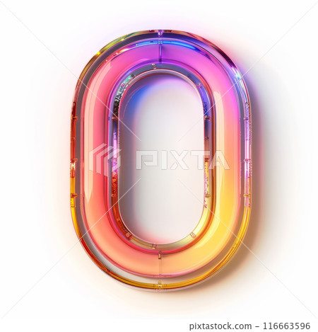 Neon light tube number 0 116663596