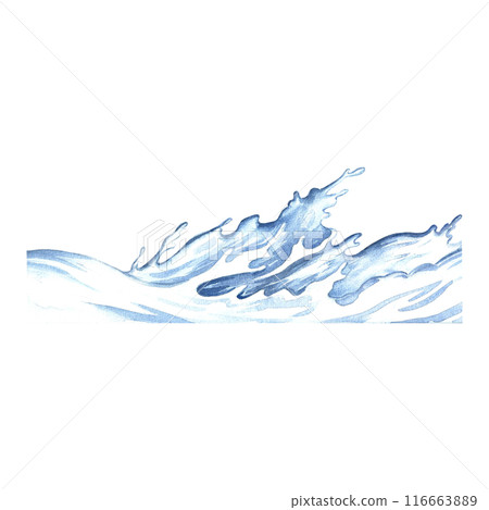A splash of milk. A hand-drawn watercolor illustration. For designer packaging of dairy products. A splash of milk. A hand-drawn watercolor illustration. For designer packaging of dairy products. 116663889