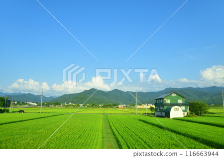View from the train window from Echigo-Kawaguchi Station to Yashiki Station on the JR East Joetsu Line (Summer 2022) 116663944