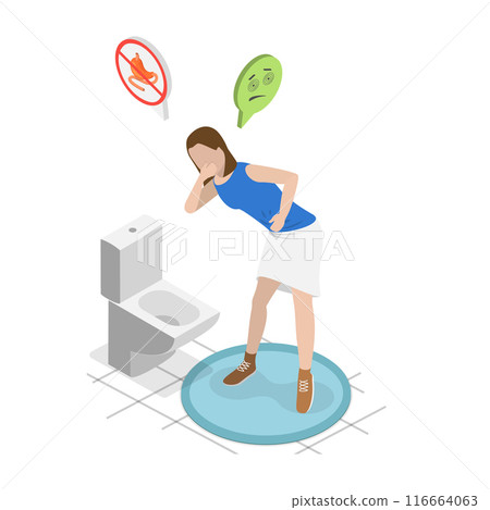 3D Isometric Flat Vector Illustration of Teenages Eating Disorders, Abnormal Dating Behaviors that Negatively Affect Physical or Mental Health. Item 2 3D Isometric Flat Vector Illustration of Teenages Eating Disorders, Abnormal Dating Behaviors that Negatively Affect Physical or Mental Health. Item 2 116664063