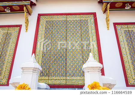 Wat Ratchabophit is landmark in Thailand 116664589