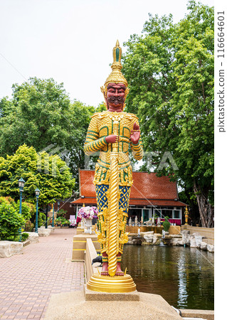 Wat Hong is landmark in Thailand 116664601