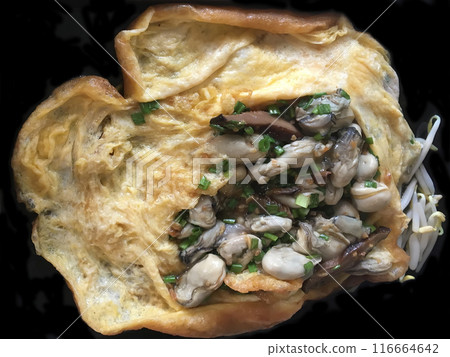 Chinese oyster omelette Chinese oyster omelette 116664642