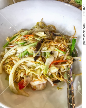 Chinese-styled fried noodle 116664643