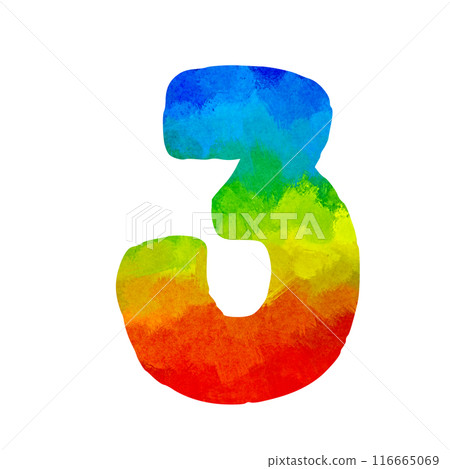 Crafted numbers 123 Colorful 116665069