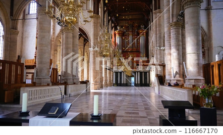 Inside the Catholic Church in Rotterdam, Netherlands 116667170