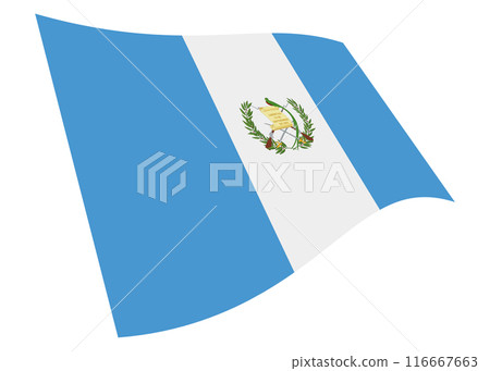 Guatemala waving flag with clipping path Guatemala waving flag with clipping path 116667663