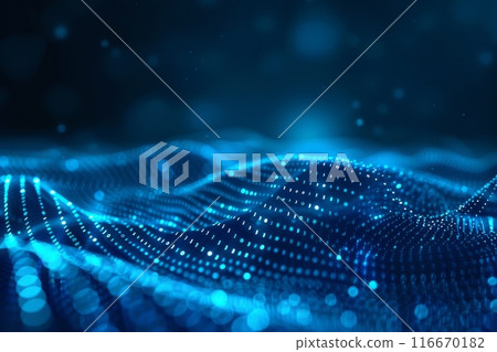 Digital transfer big data on internet. futuristic digital technology 116670182