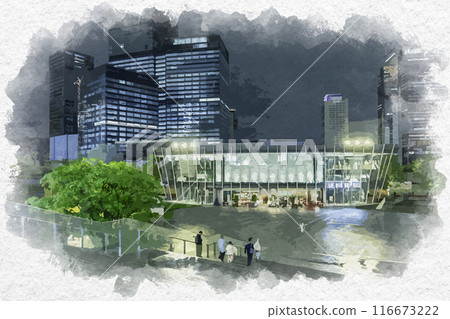 水彩風梅田 JR 大阪站梅北廣場 大阪府大阪市 116673222