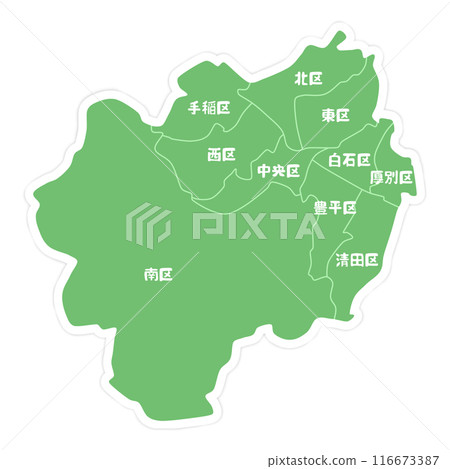 北海道札幌市地圖 116673387