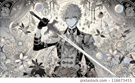 Swordsman with a rapier 116673455