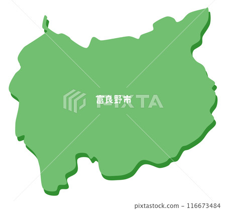 Map of Furano, Hokkaido 116673484
