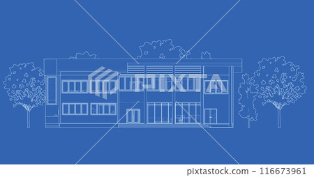 3D illustration of building project 3D illustration of building project 116673961
