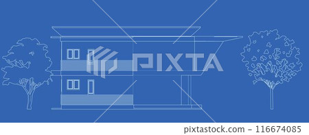 3D illustration of building project 3D illustration of building project 116674085