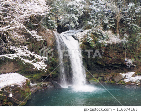 Jion Falls in the frozen winter, Yamaura, Kuju-machi, Kuju-gun, Oita Prefecture 116674163