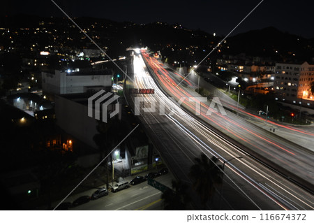 好萊塢高速公路在晚上 好萊塢高速公路在晚上 116674372